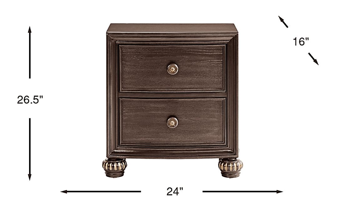 Augustine Brown Nightstand