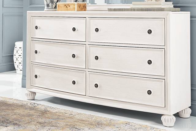 Augustine White 7 Pc Queen Arched Panel Bedroom - Thumbnail - Image 4