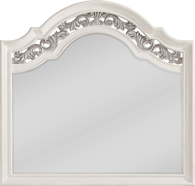 Augustine White 7 Pc Queen Arched Panel Bedroom - Thumbnail - Image 10