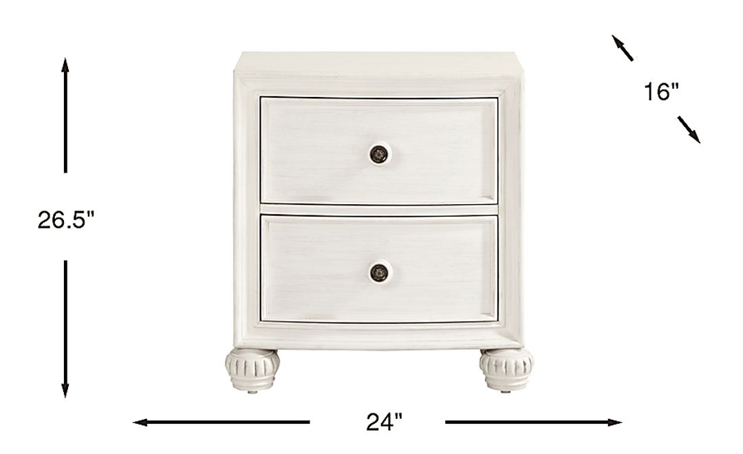 Augustine White Nightstand
