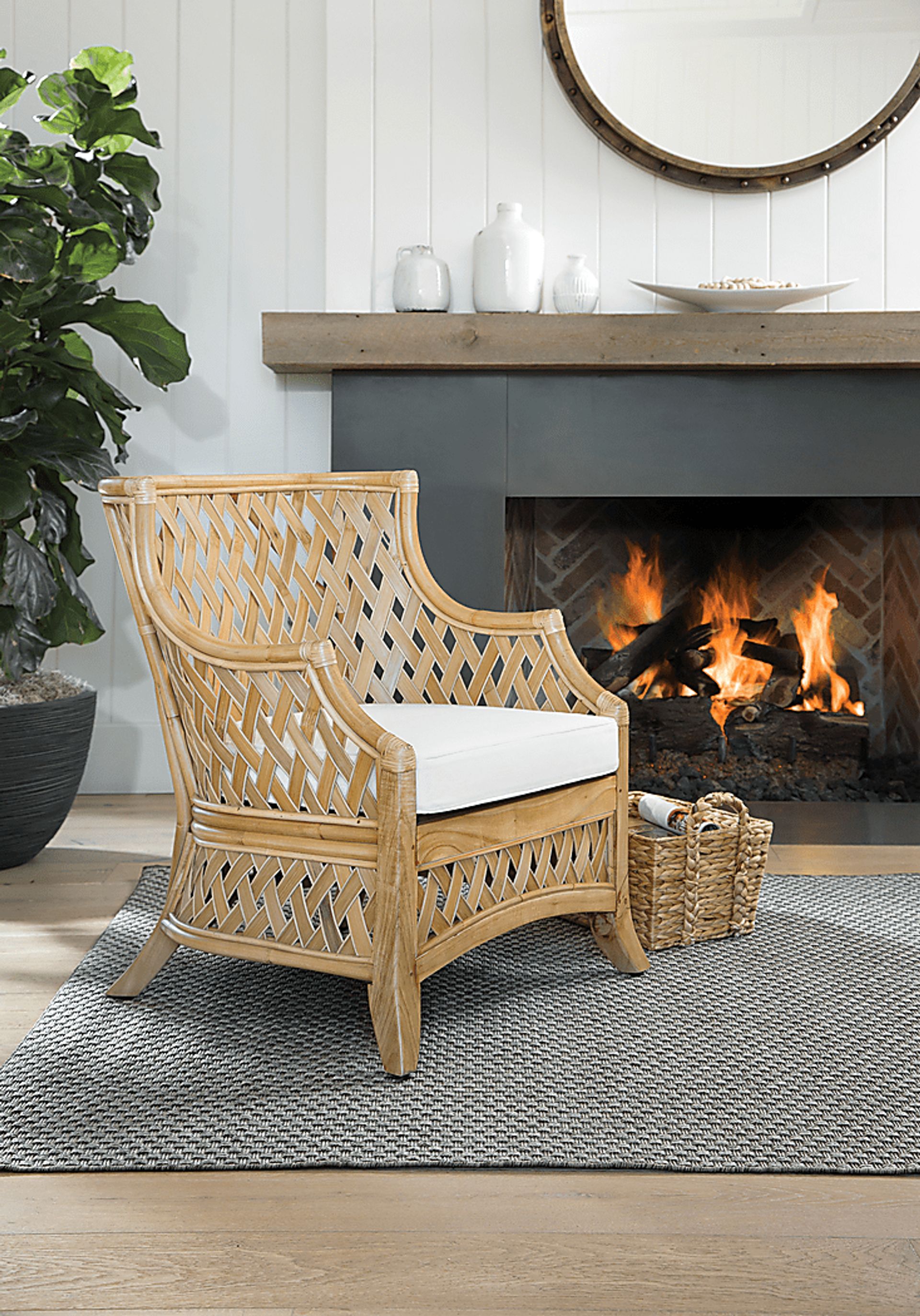Auilee Natural Accent Chair - Image 3