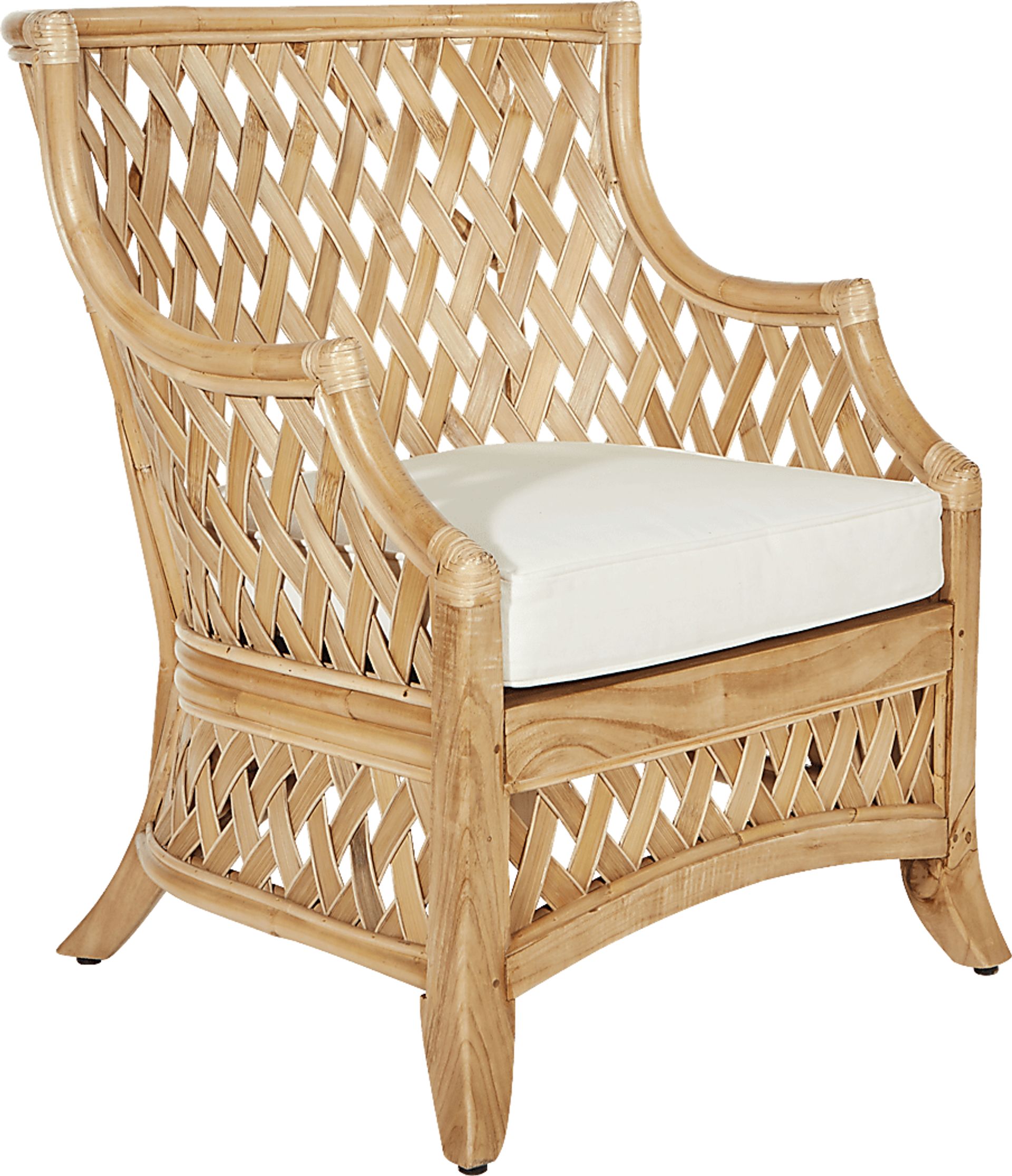 Auilee Natural Accent Chair - Image 1