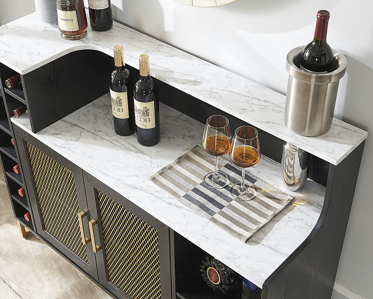 Aultwoods Black Black,Colors Server | Rooms to Go