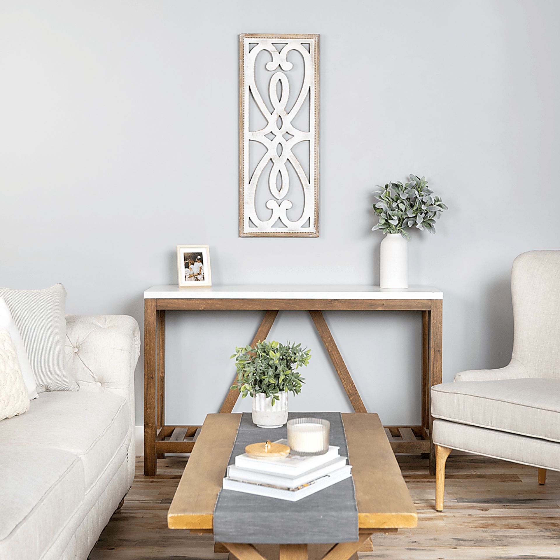 Aundry White Wall Decor - Image 4