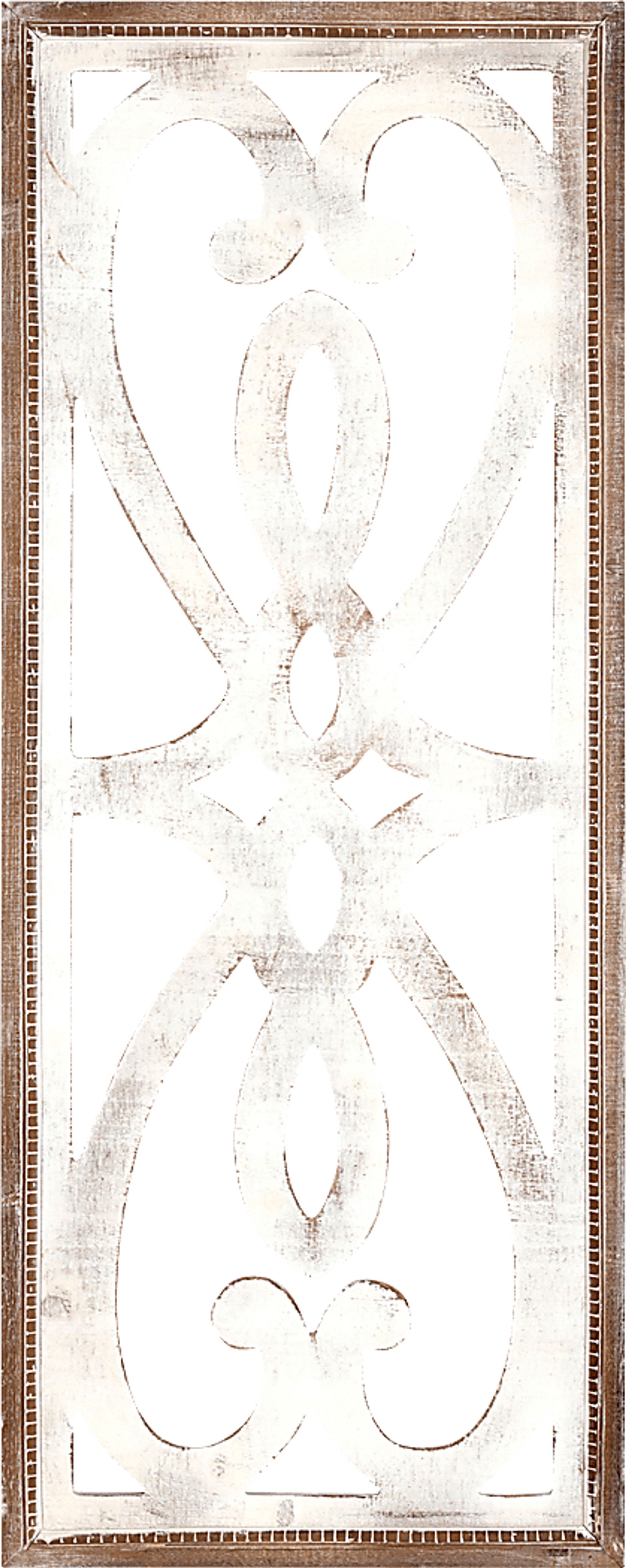 Aundry White Wall Decor - Image 1