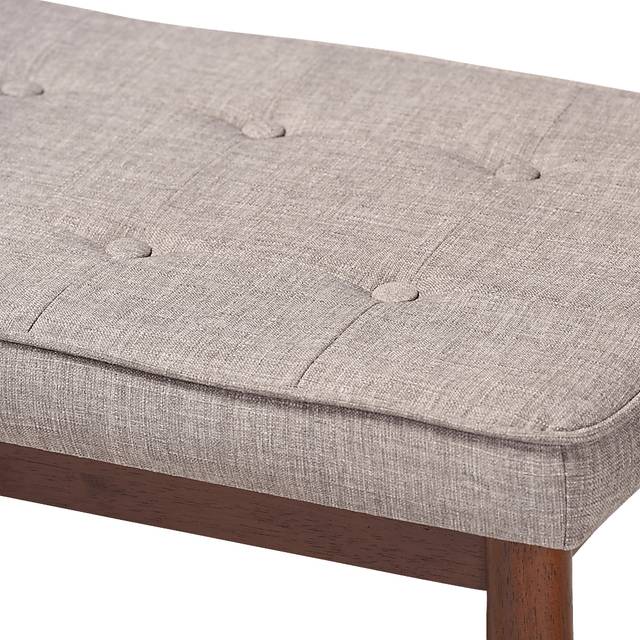Aurabank Light Gray Dining Bench - Thumbnail - Image 4