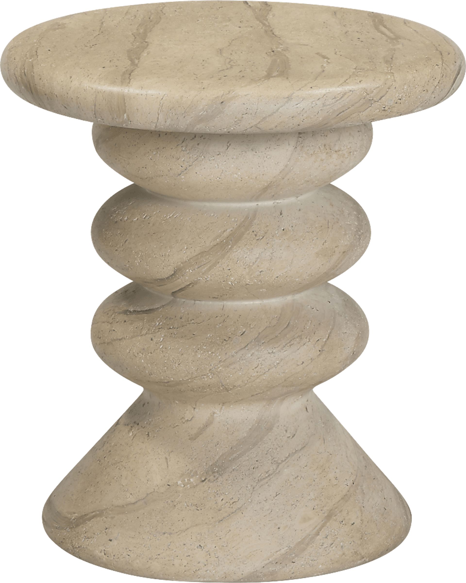 Aurabridge Outdoor Tan Side Table - Image 1