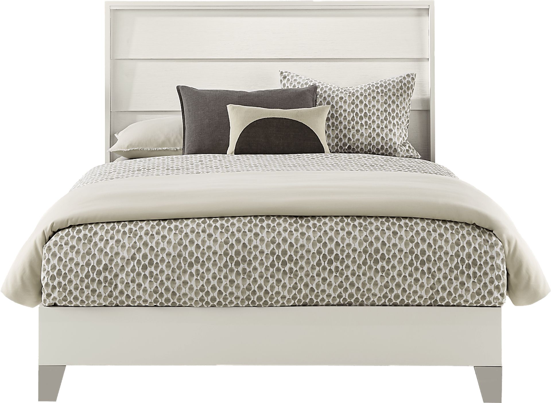 Auralight White 7 Pc King Panel Bedroom - Image 3