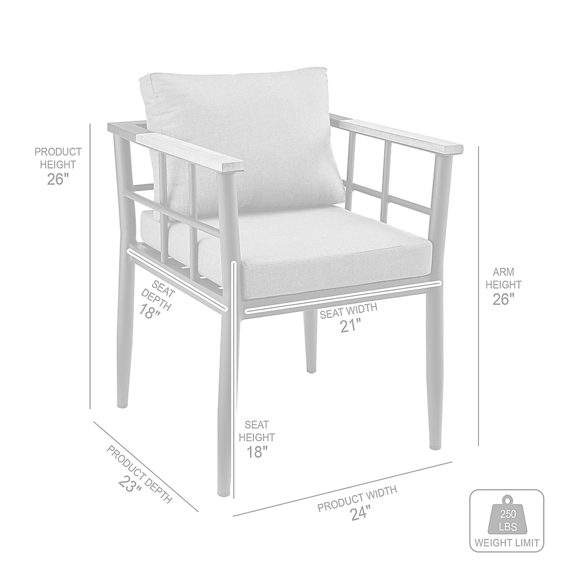 Outdoor Aurania Black Arm Chair, Set of 2 - Image 13