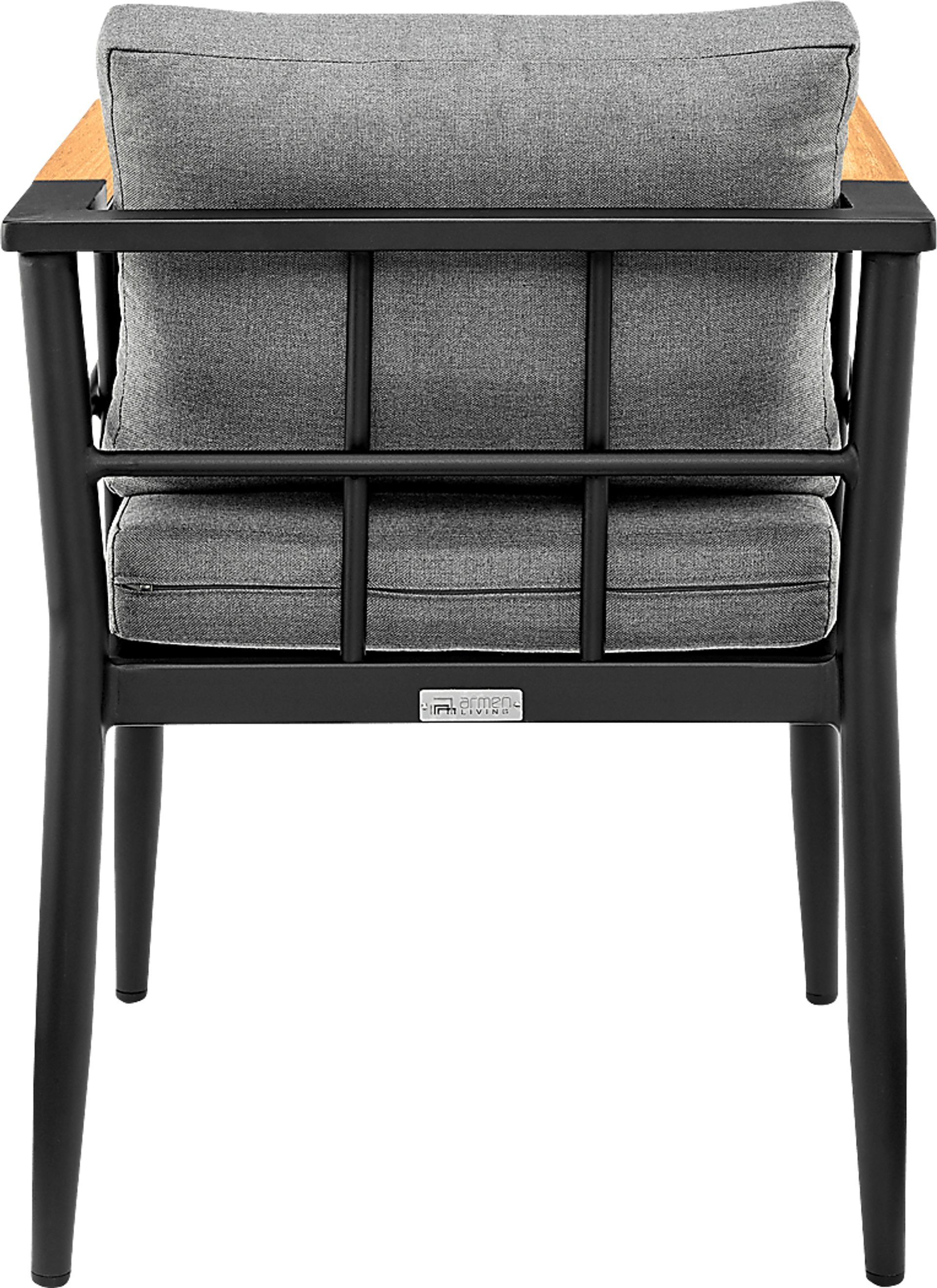 Outdoor Aurania Black Arm Chair, Set of 2 - Image 7