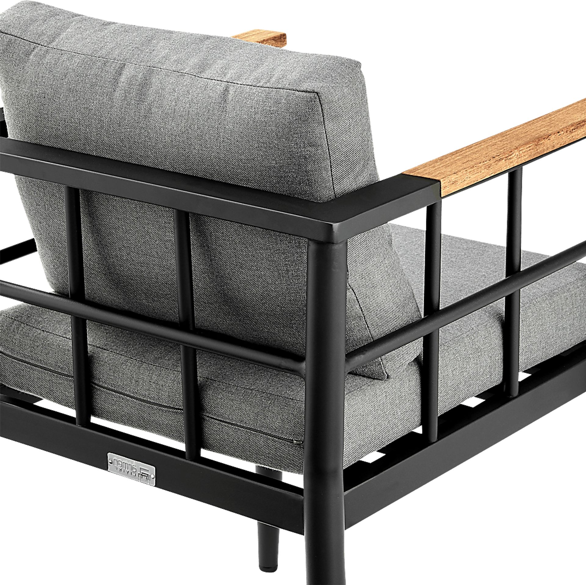 Outdoor Aurania Black Arm Chair, Set of 2 - Image 9