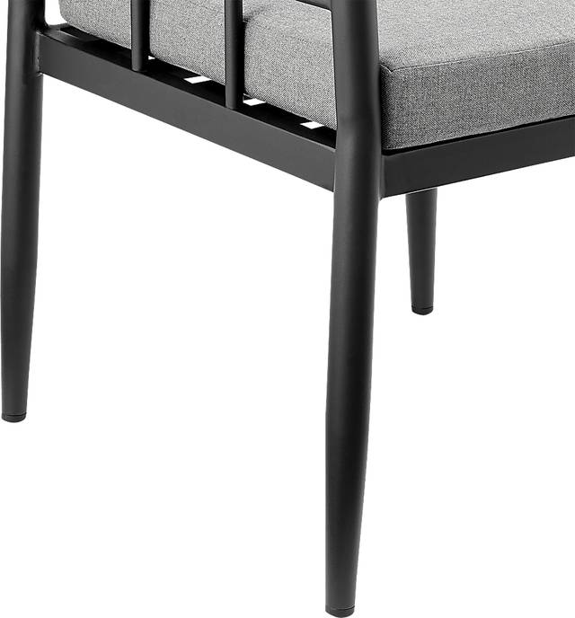 Outdoor Aurania Black Arm Chair, Set of 2 - Thumbnail - Image 10