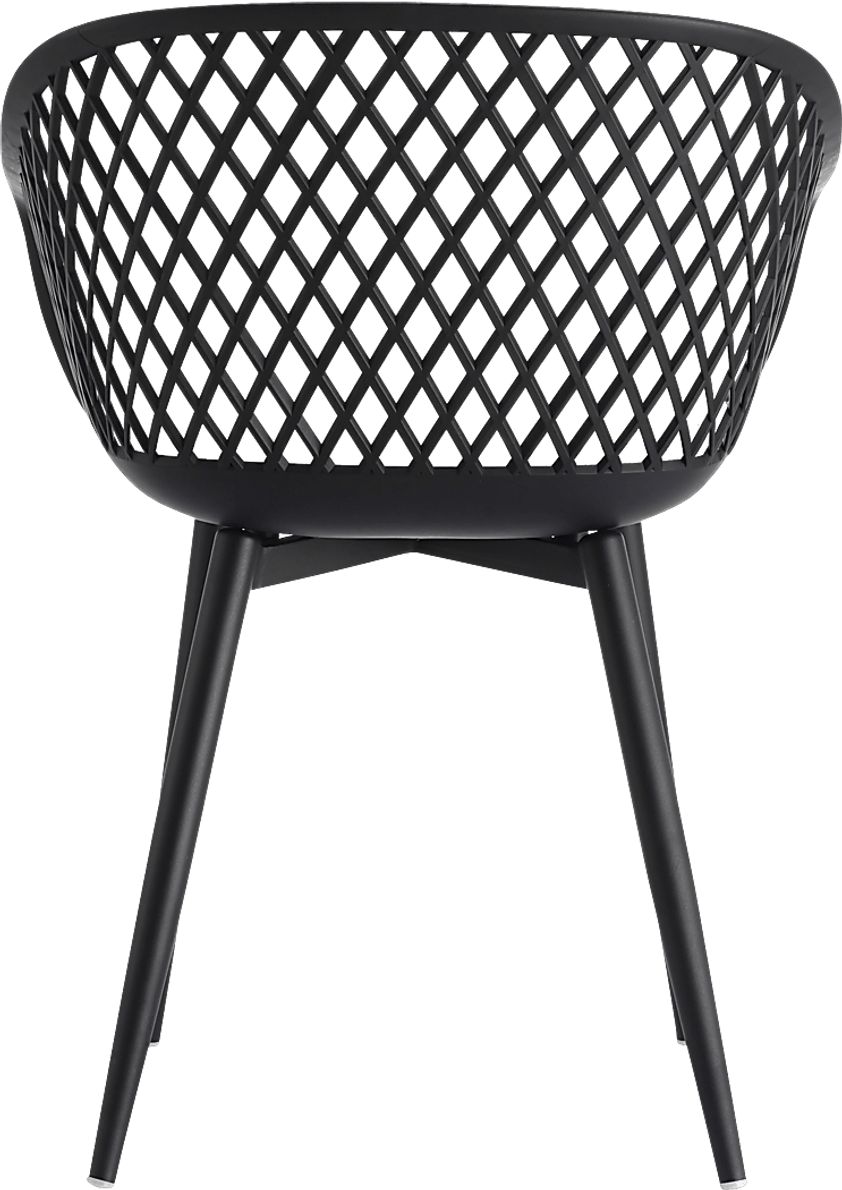 Auraria Black Outdoor Arm Chair, Set of 2