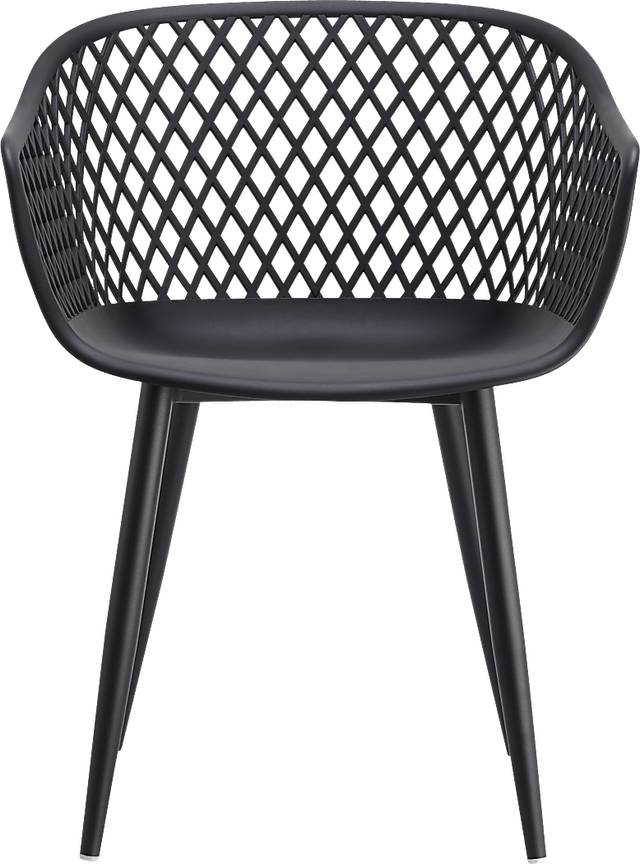 Auraria Black Outdoor Arm Chair, Set of 2 - Thumbnail - Image 5