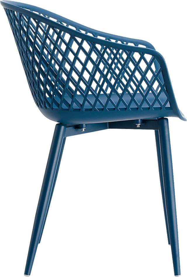 Auraria Blue Outdoor Arm Chair, Set of 2 - Thumbnail - Image 2