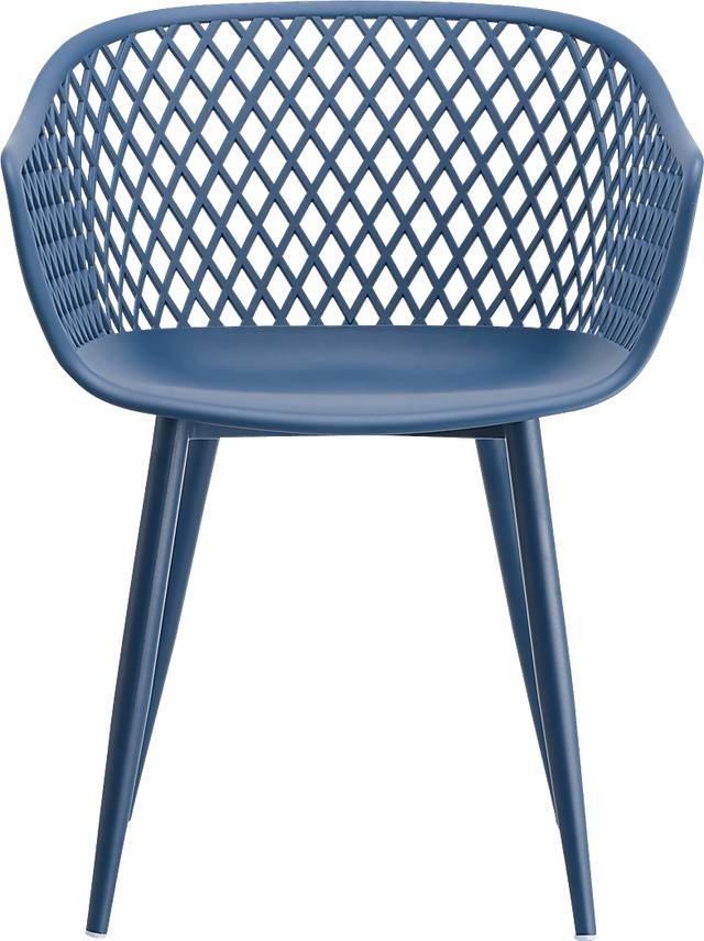 Auraria Blue Outdoor Arm Chair, Set of 2 - Thumbnail - Image 6