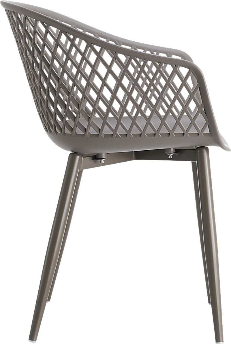 Auraria Gray Outdoor Arm Chair, Set of 2