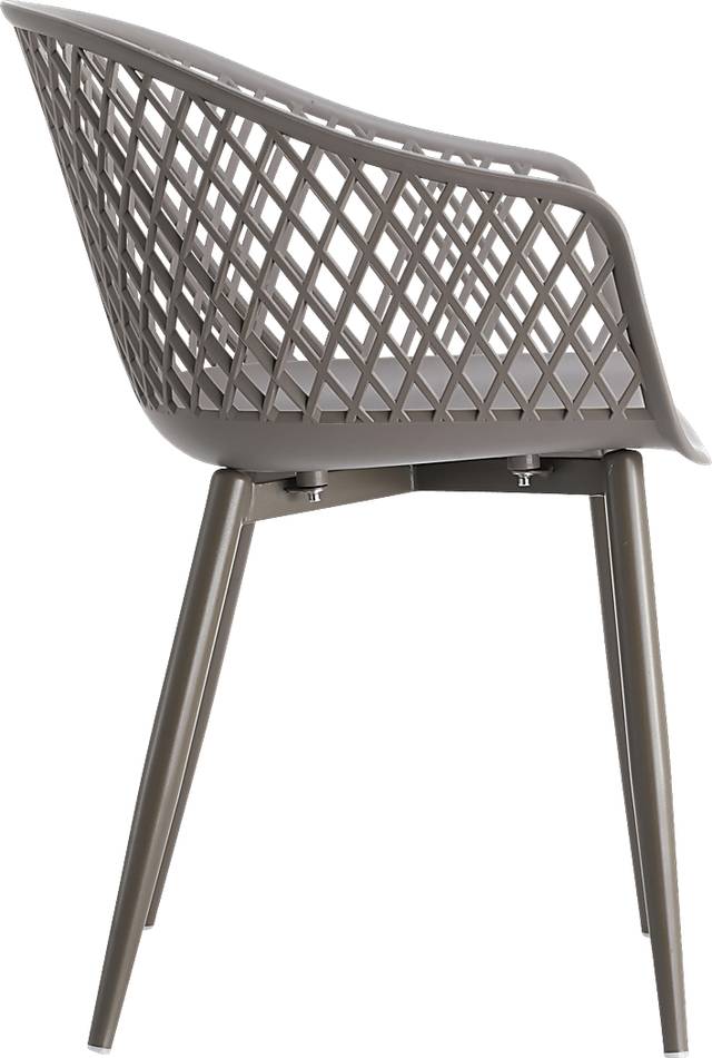 Auraria Gray Outdoor Arm Chair, Set of 2 - Thumbnail - Image 2