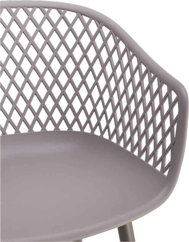 Auraria Gray Outdoor Arm Chair, Set of 2 - Thumbnail - Image 4
