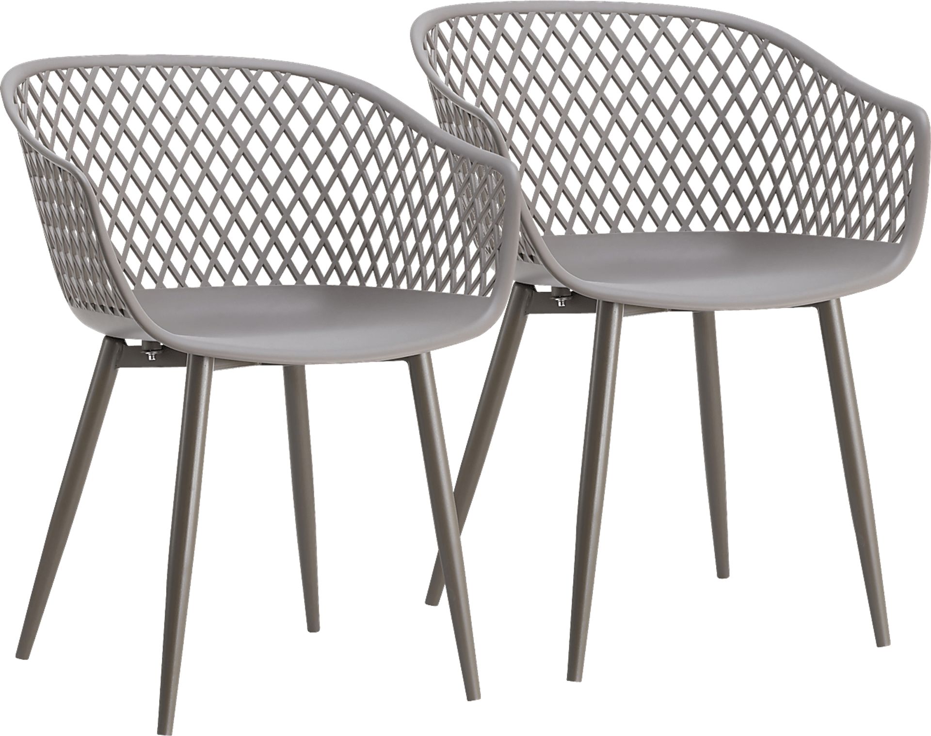 Auraria Gray Outdoor Arm Chair, Set of 2 - Image 1
