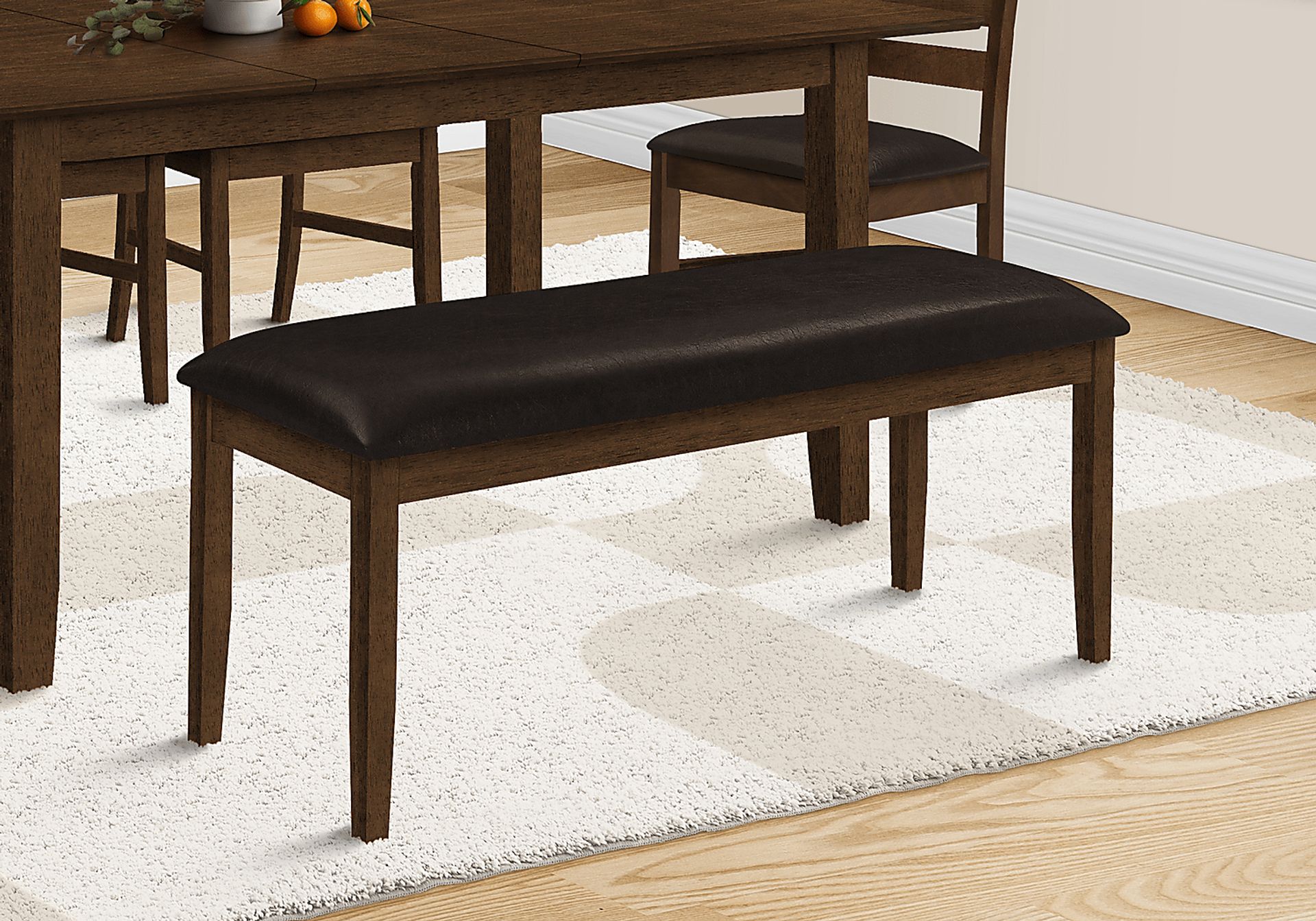 Aurastar Brown Dining Bench - Image 2