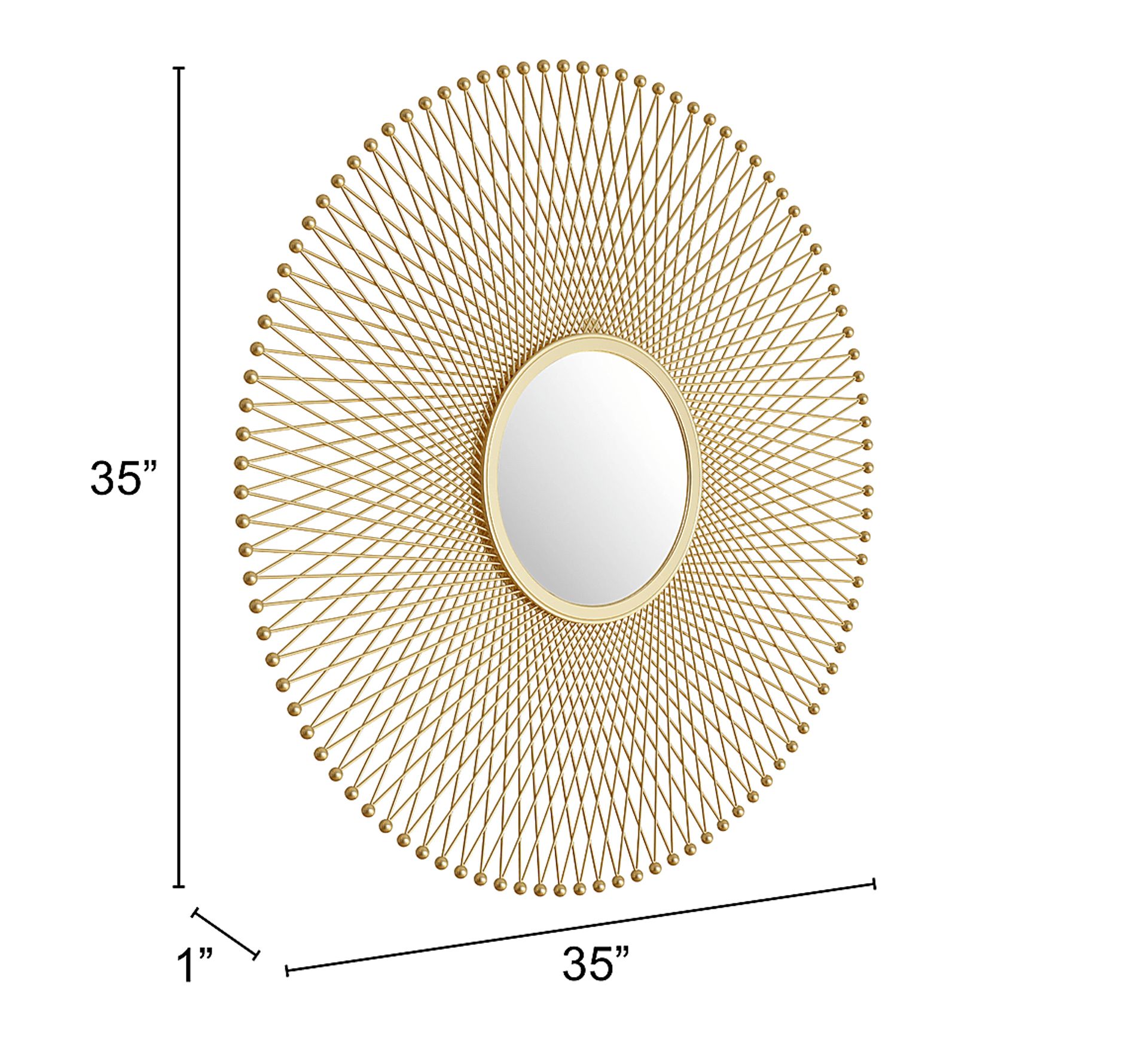 Aurele Gold Mirror - Image 4