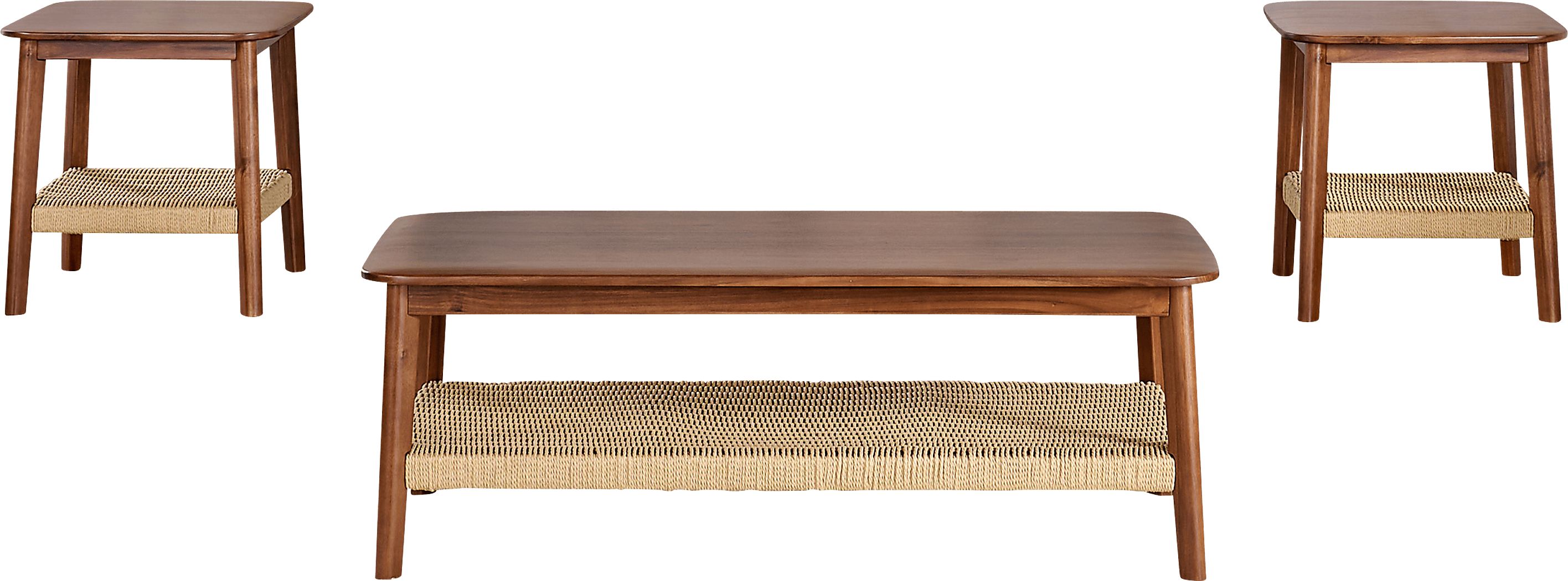 Aureli Brown Cocktail Table