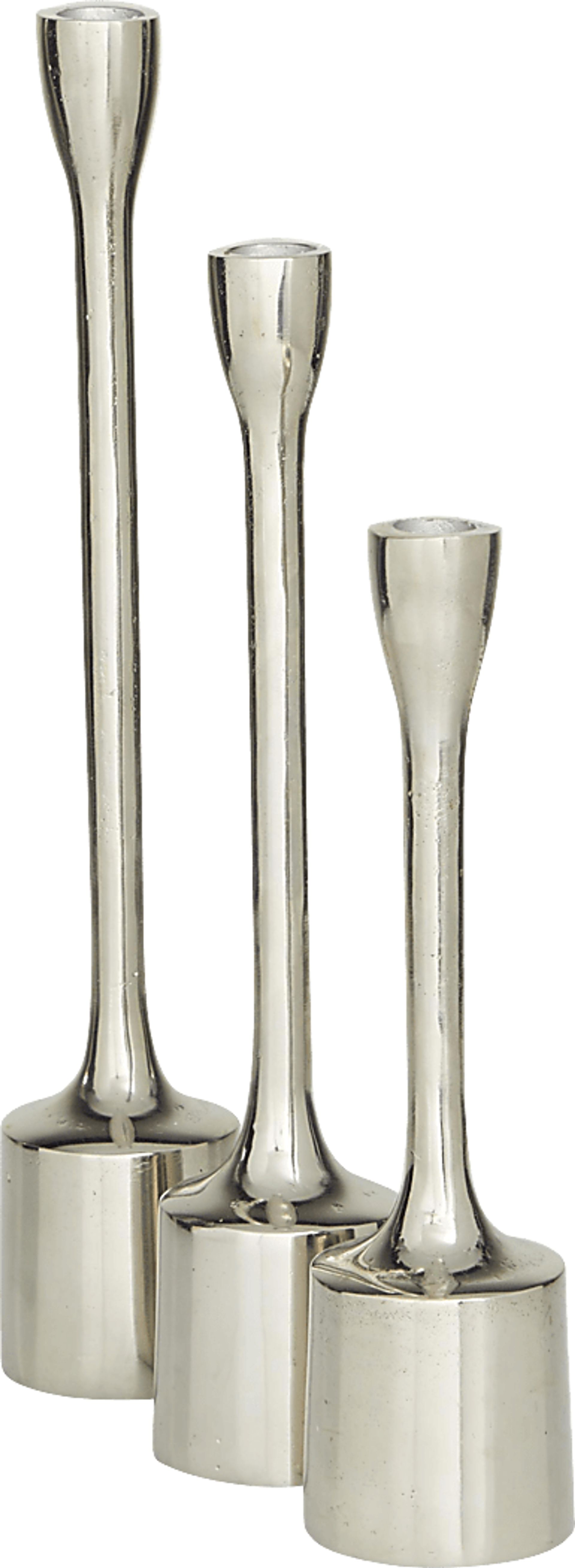 Aureline Silver Candle Holder, Set of 3 - Image 2
