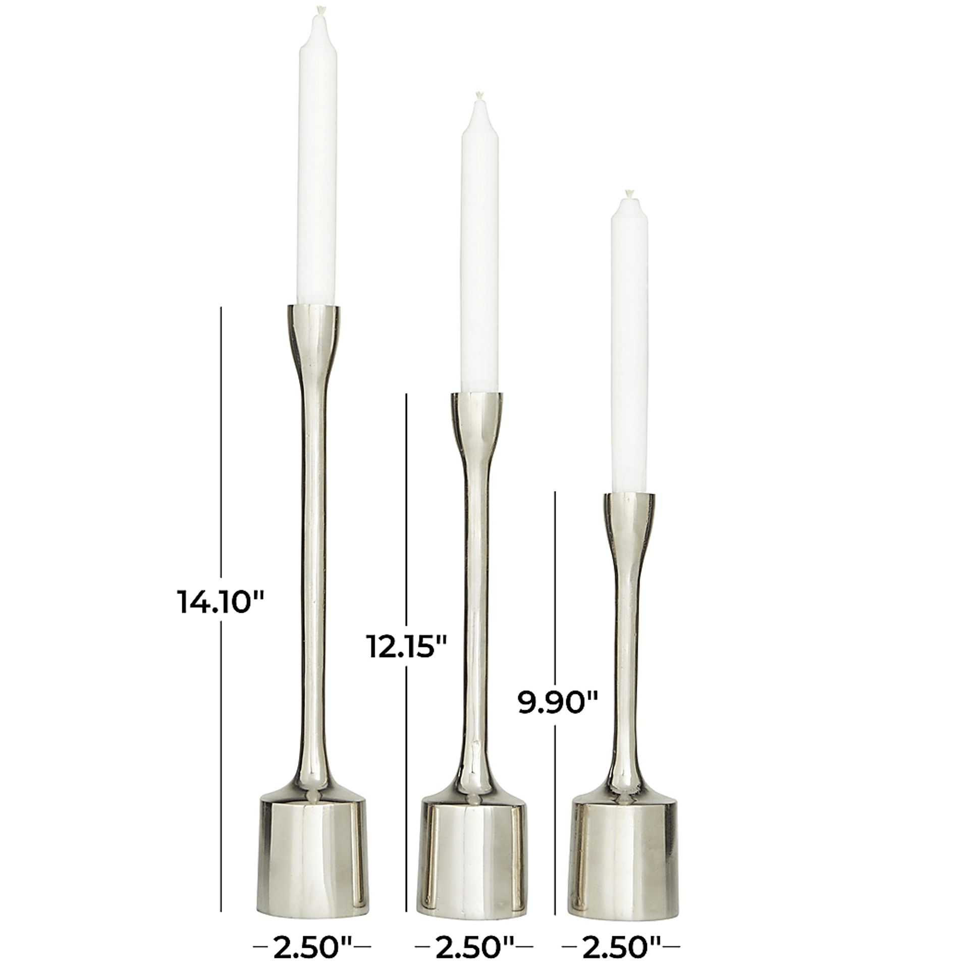 Aureline Silver Candle Holder, Set of 3 - Image 3