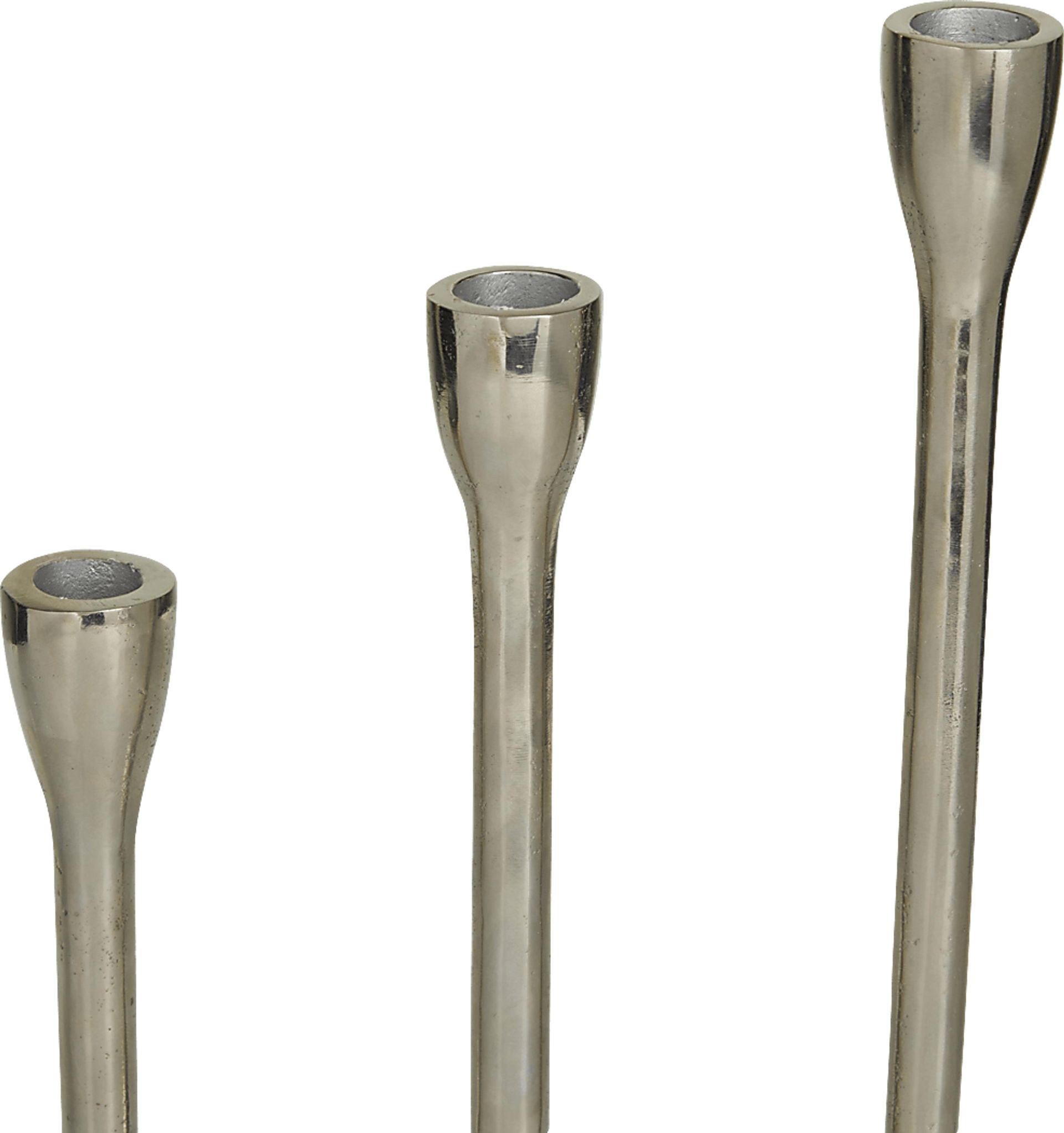 Aureline Silver Candle Holder, Set of 3 - Image 4