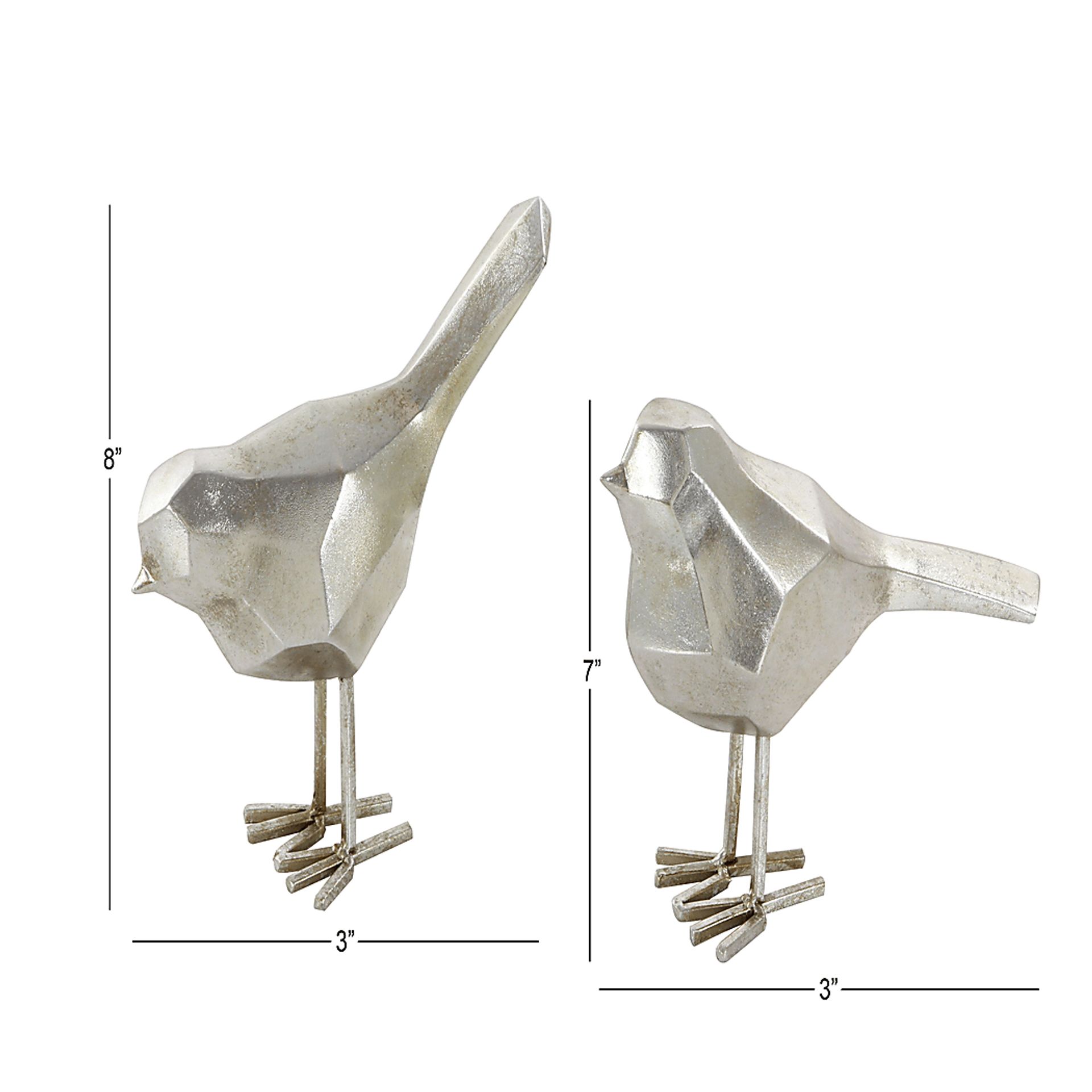 Aurelix Silver Sculpture, Set of 2 - Image 5