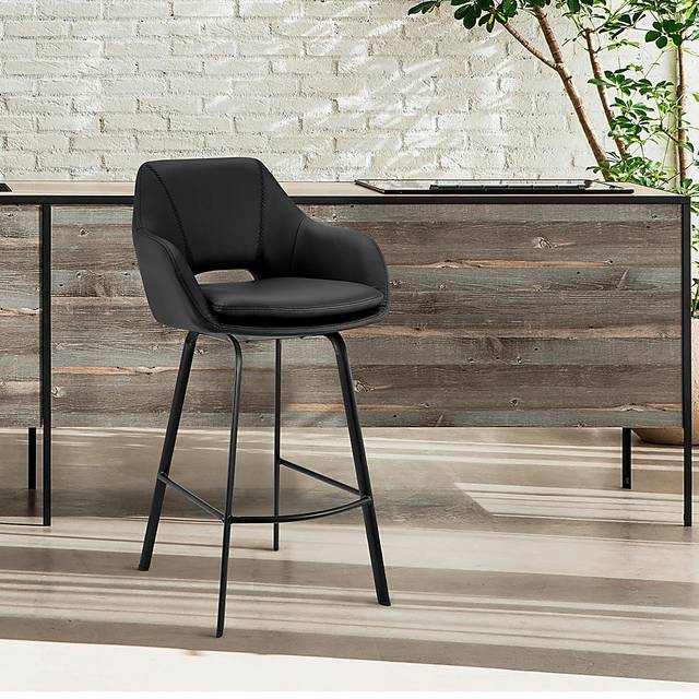 Aurenna I Black Counter Height Stool - Thumbnail - Image 8