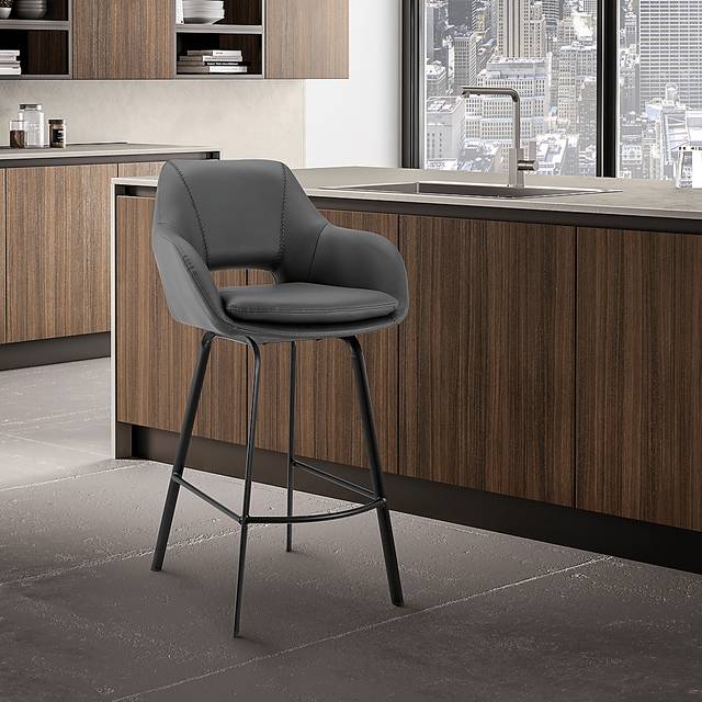 Aurenna I Gray Counter Height Stool - Thumbnail - Image 8