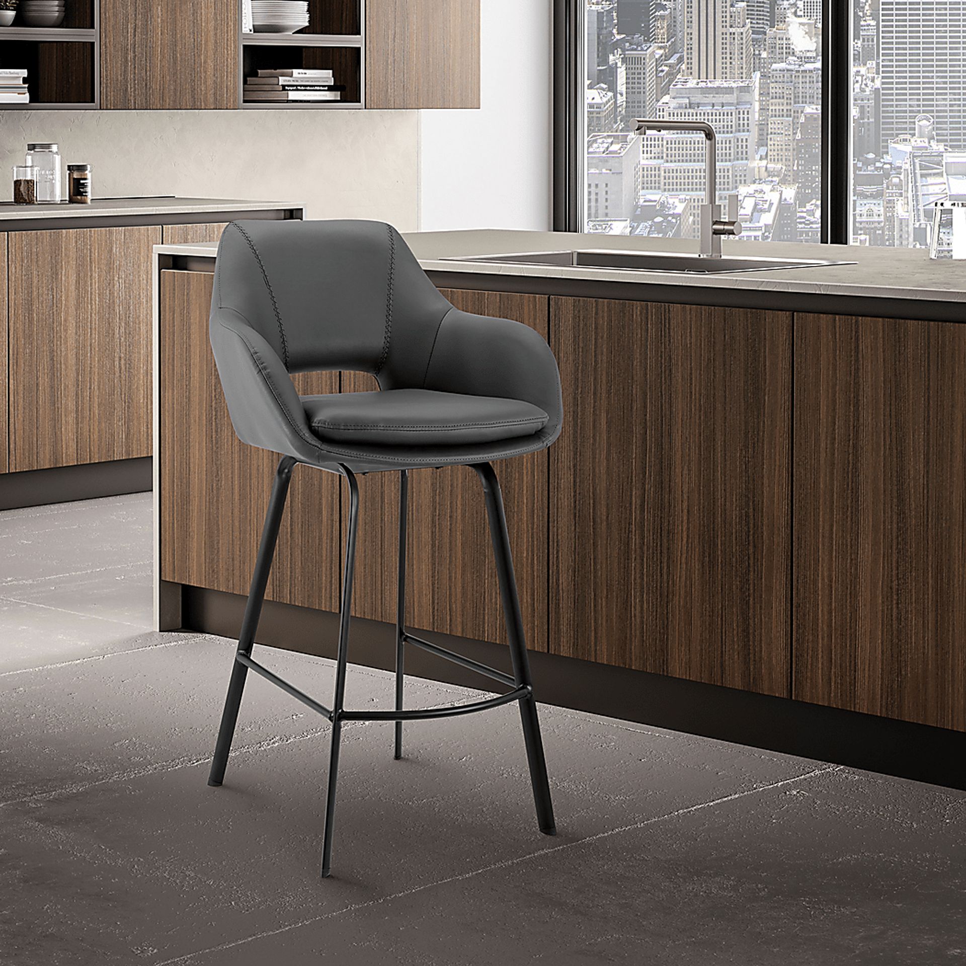 Aurenna I Gray Counter Height Stool - Image 8