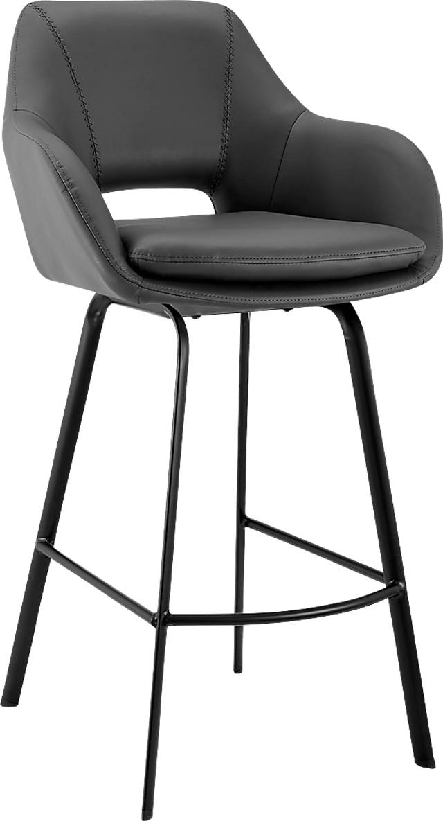 Aurenna I Gray Counter Height Stool - Thumbnail - Image 1