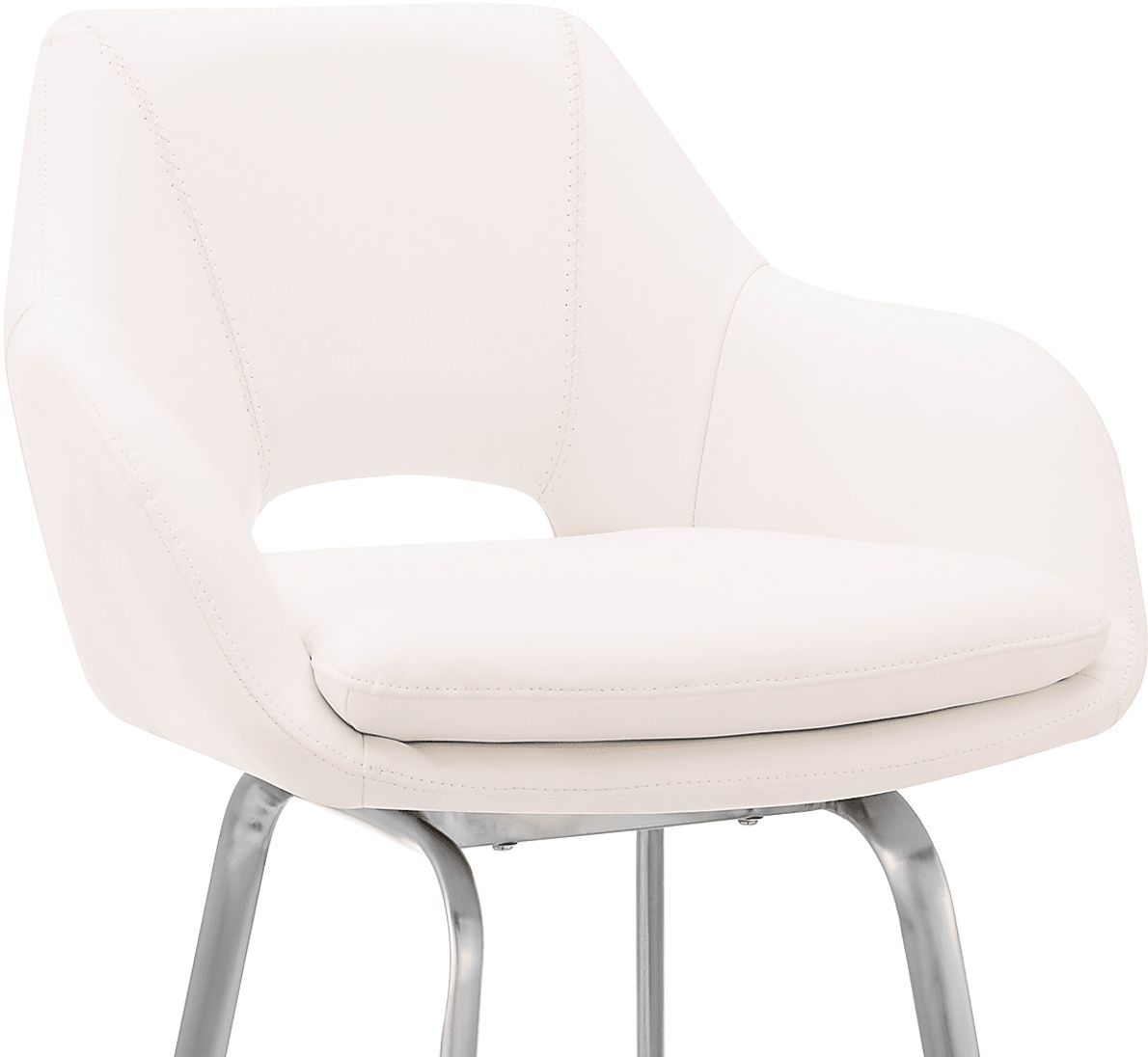 Aurenna II White Counter Height Stool