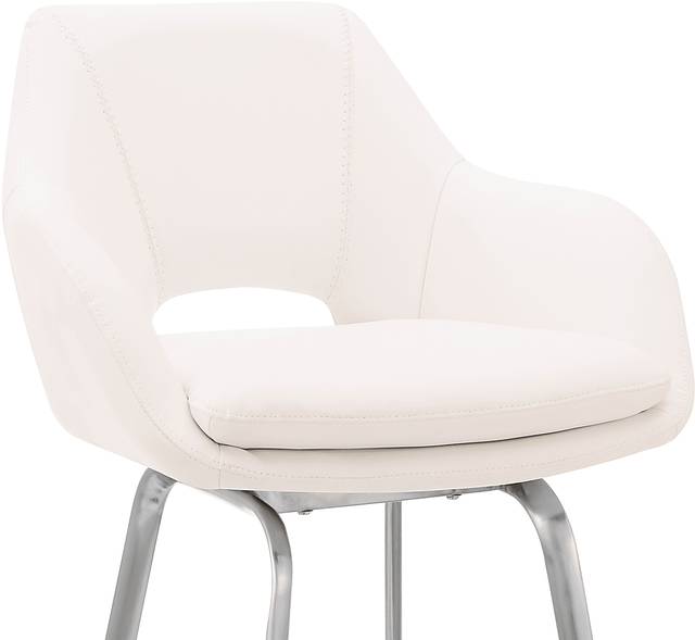 Aurenna II White Counter Height Stool - Thumbnail - Image 6