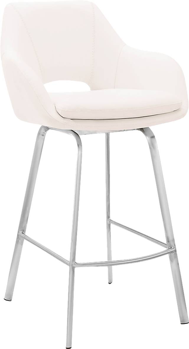 Aurenna II White Counter Height Stool - Thumbnail - Image 1