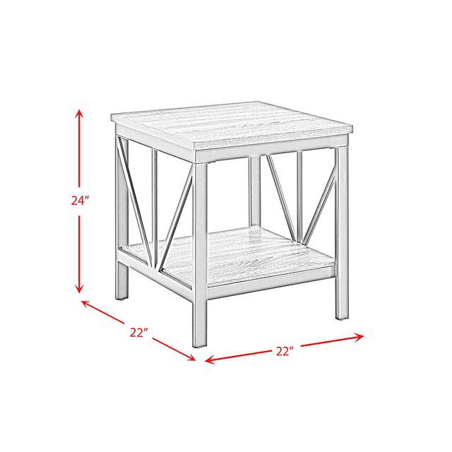 Aurera Gray End Table - Thumbnail - Image 6