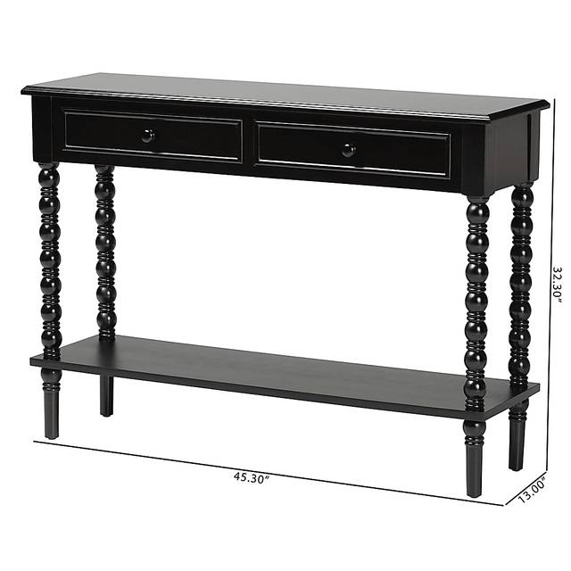 Aurich Black Sofa Table - Thumbnail - Image 4
