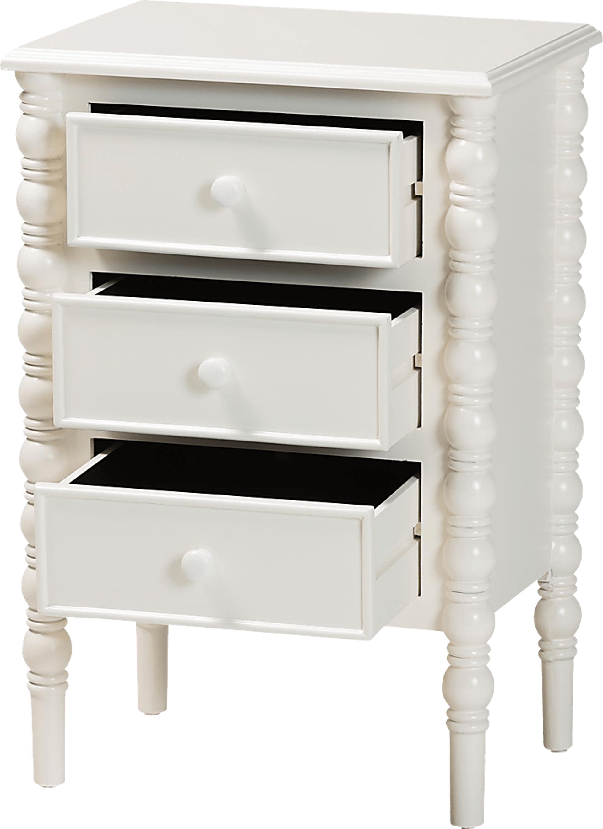 Aurich White 3-Drawer End Table - Image 5