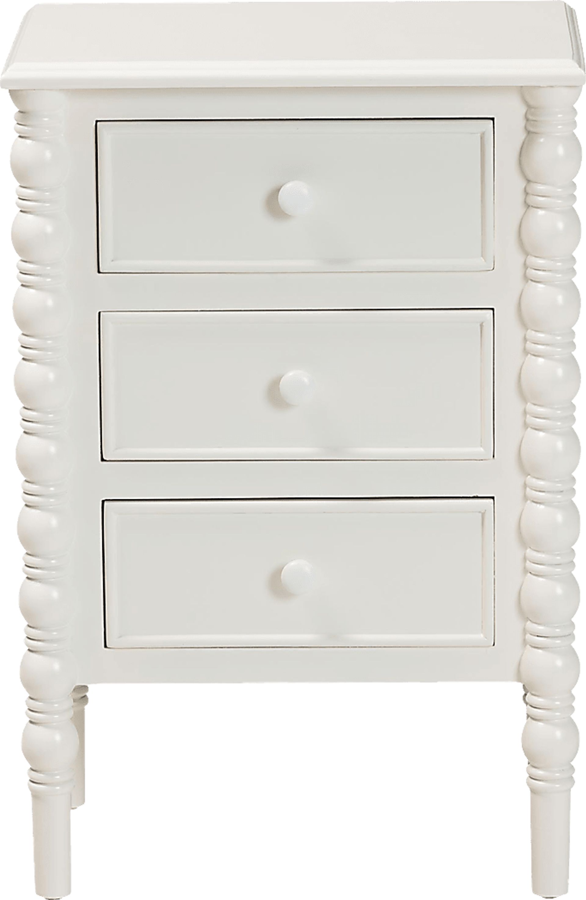 Aurich White 3-Drawer End Table - Image 6