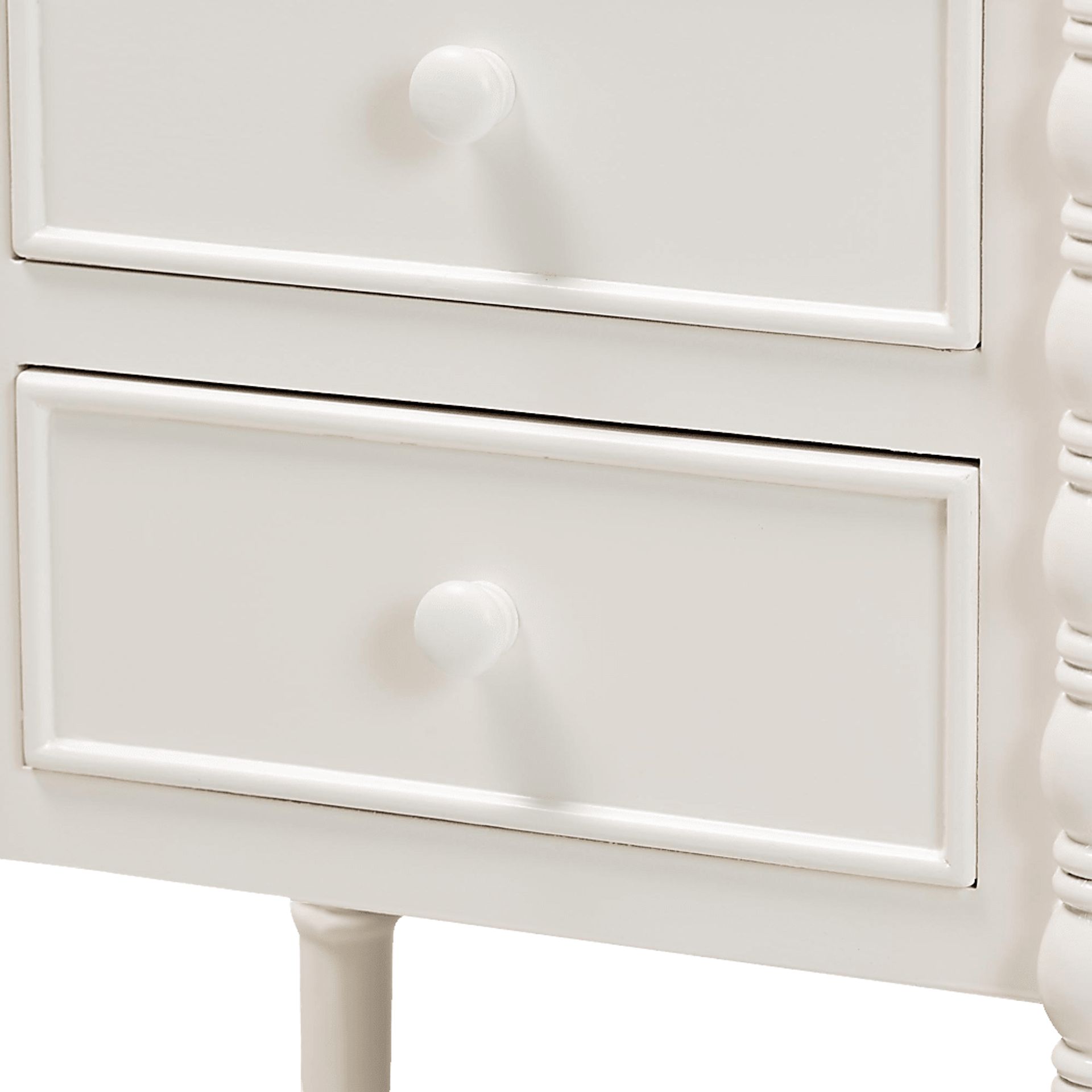 Aurich White 3-Drawer End Table - Image 9