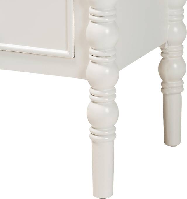 Aurich White 3-Drawer End Table - Thumbnail - Image 10
