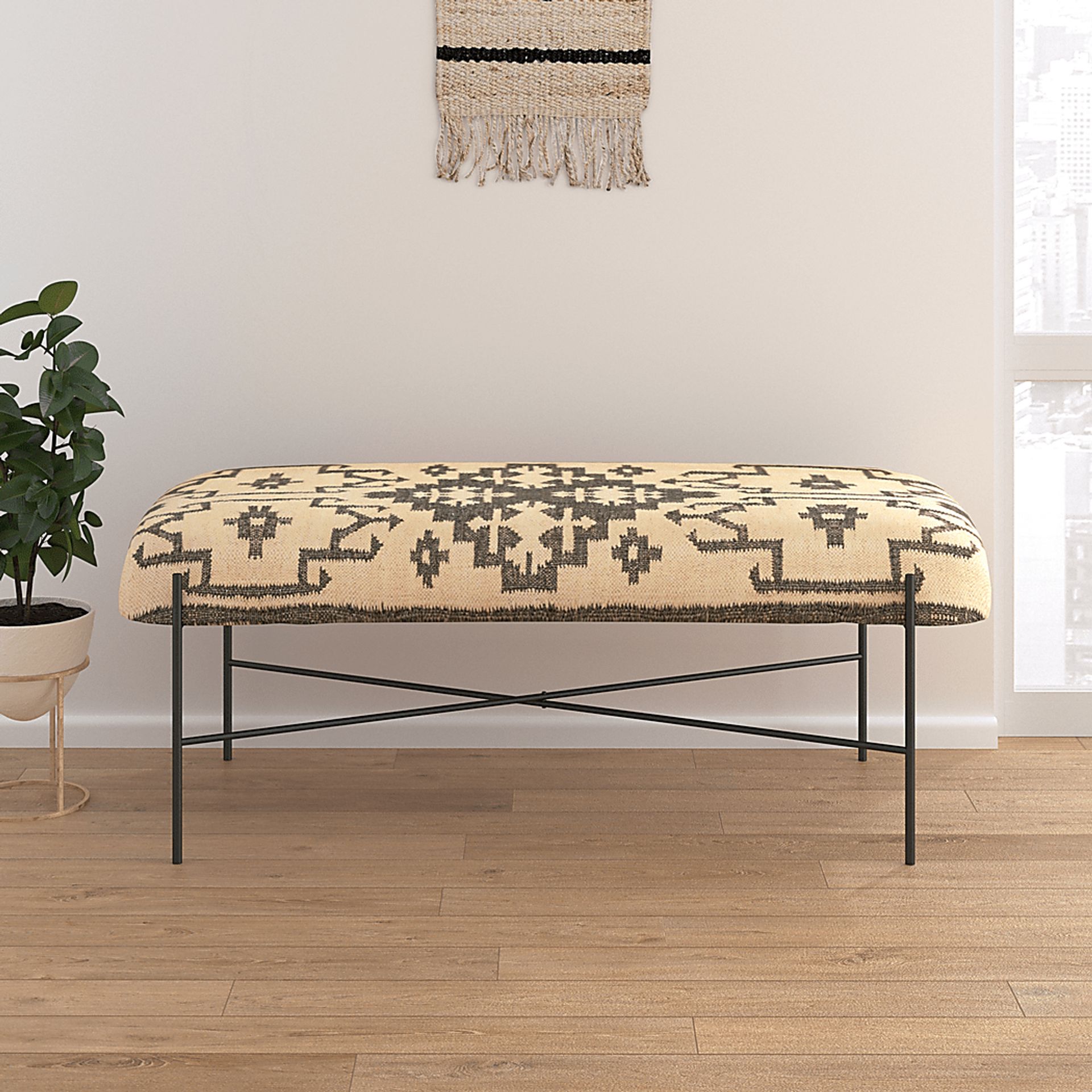 Aurico Tan Bench - Image 2
