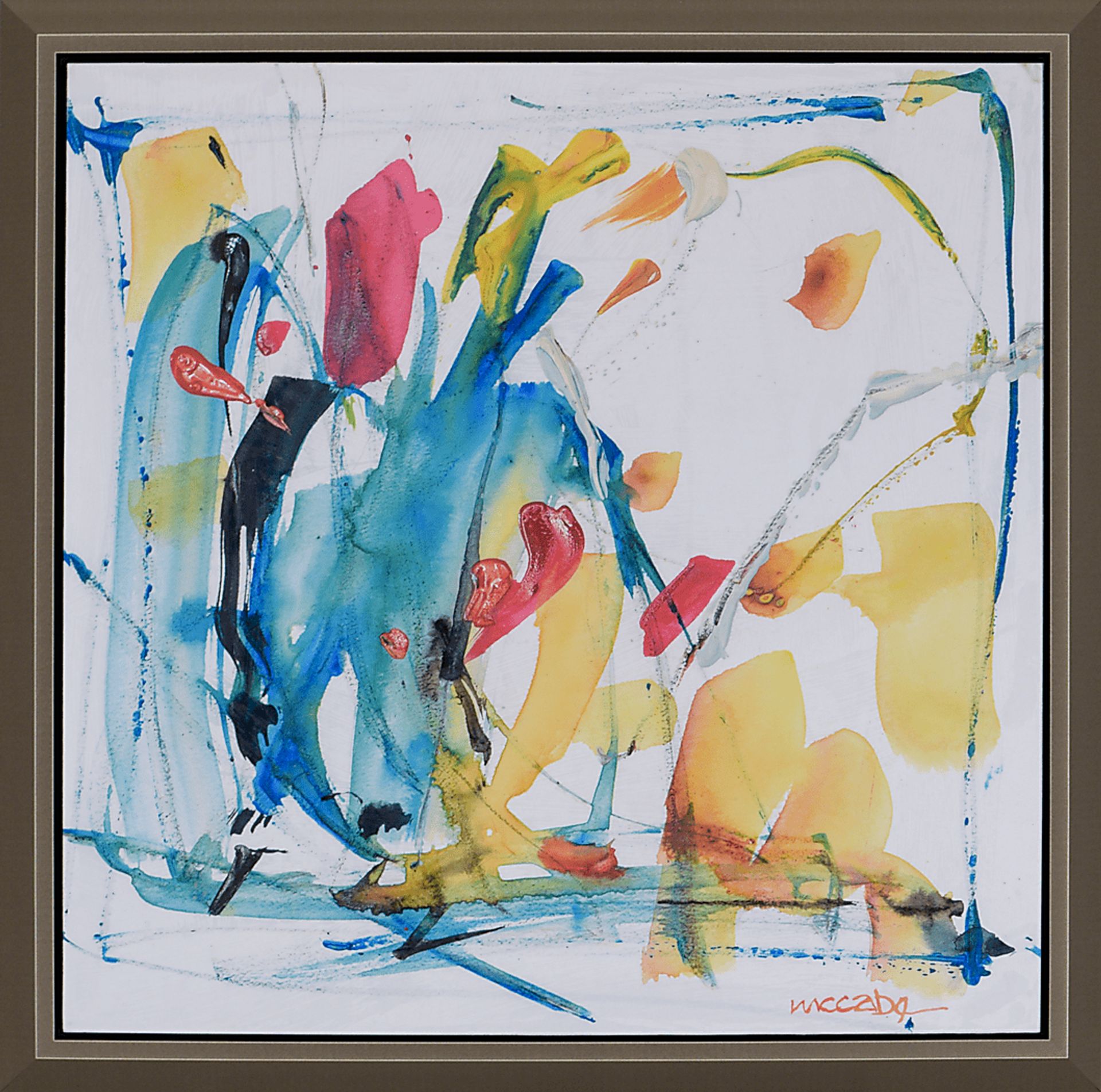 Auriel III Yellow Artwork - Image 1