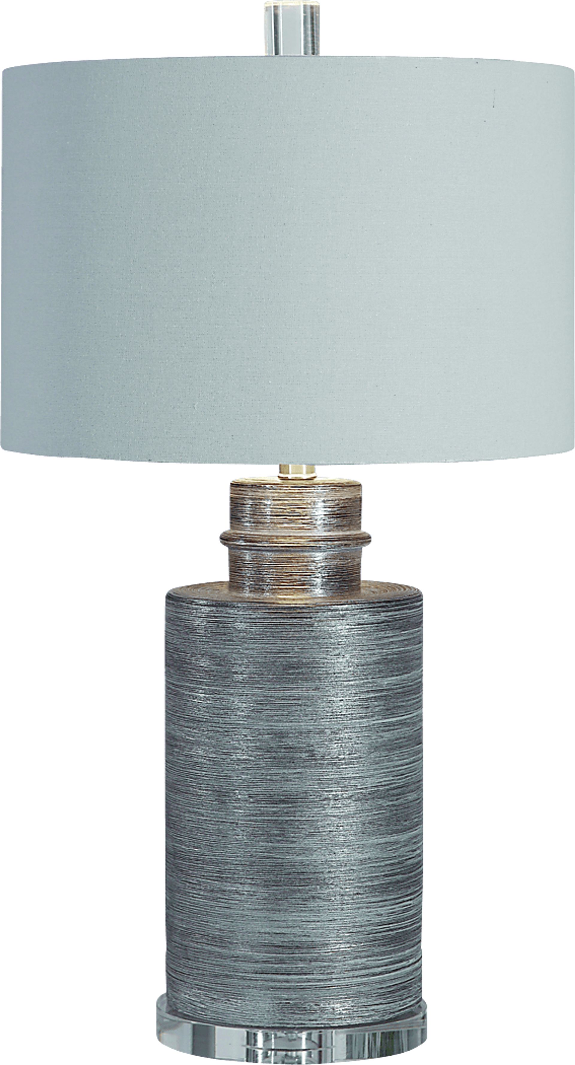 Aurora Circle Silver Lamp - Image 4