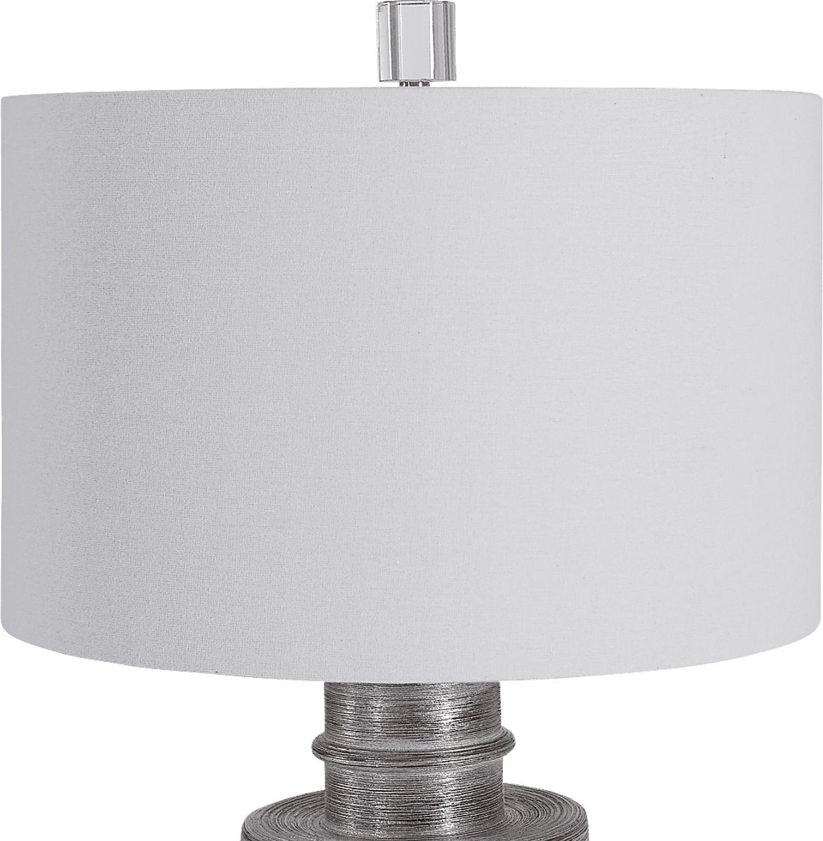 Aurora Circle Silver Lamp