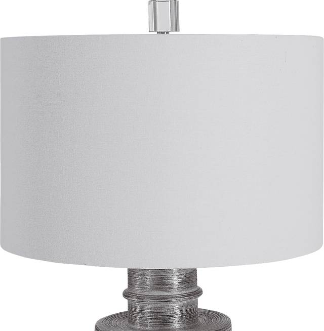 Aurora Circle Silver Lamp - Thumbnail - Image 5