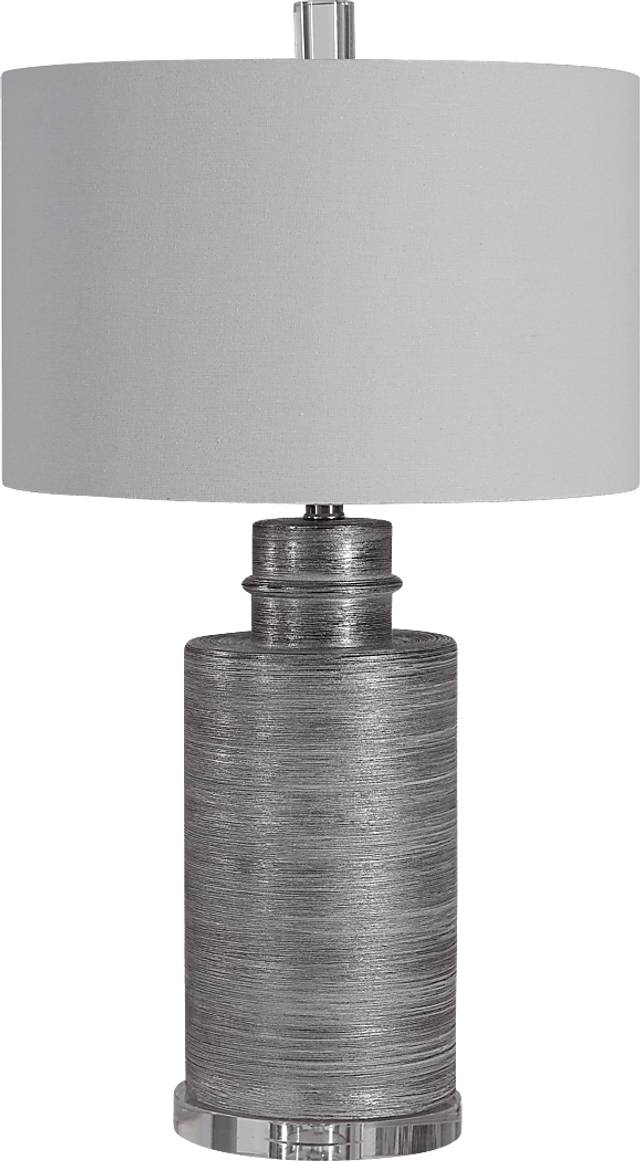 Aurora Circle Silver Lamp - Thumbnail - Image 1